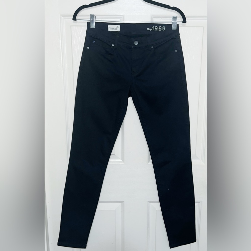 New Gap 1969 Women's 25 R Legging Jeans Black - Picture 3 of 5